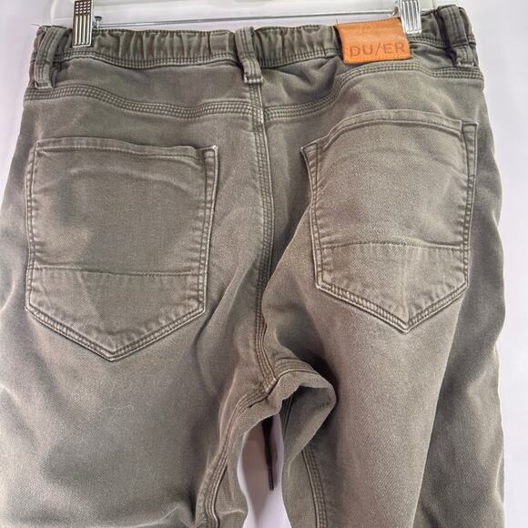 DU/ER Men's N2X Green Relaxed Taper Joggers Pants Size 31 - Picture 4 of 8